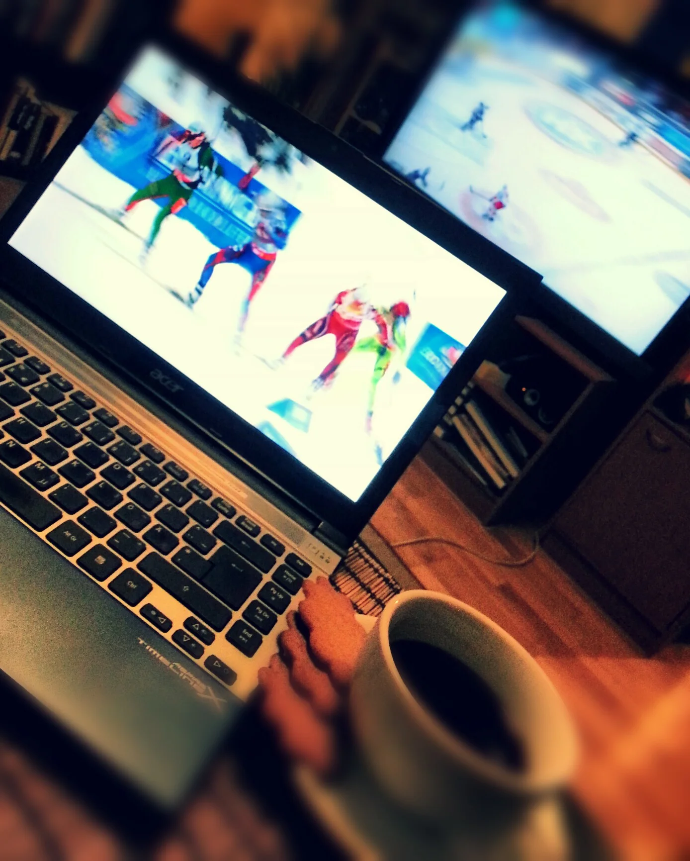Biathlon, coffee, gingerbread and ice hockey