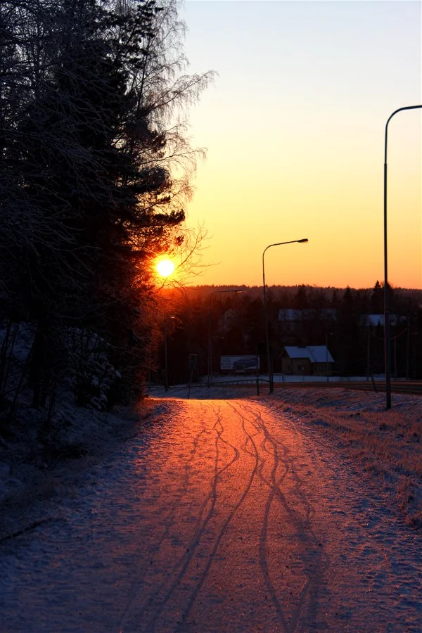 Cycling in cold weather and snow