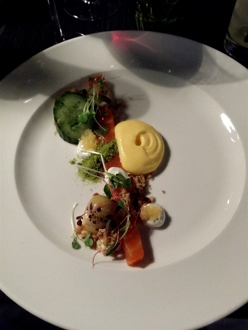 Salmon on a plate