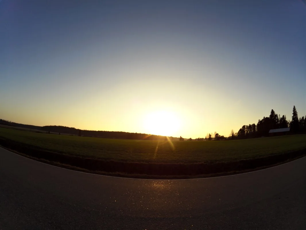 Chilly cycling in the Finnish countryside