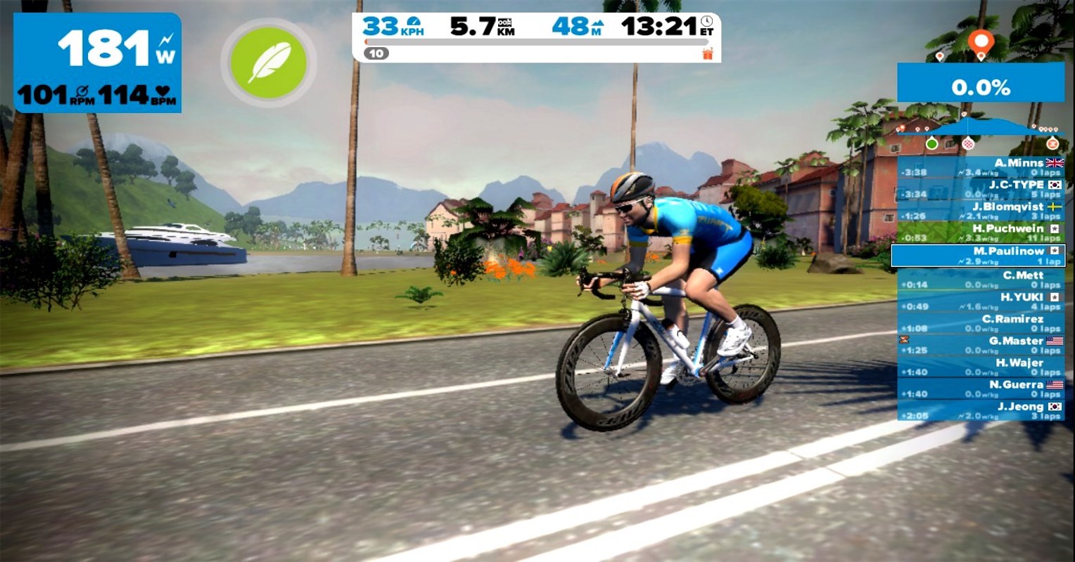 Zwift has made my indoor training much easier this year