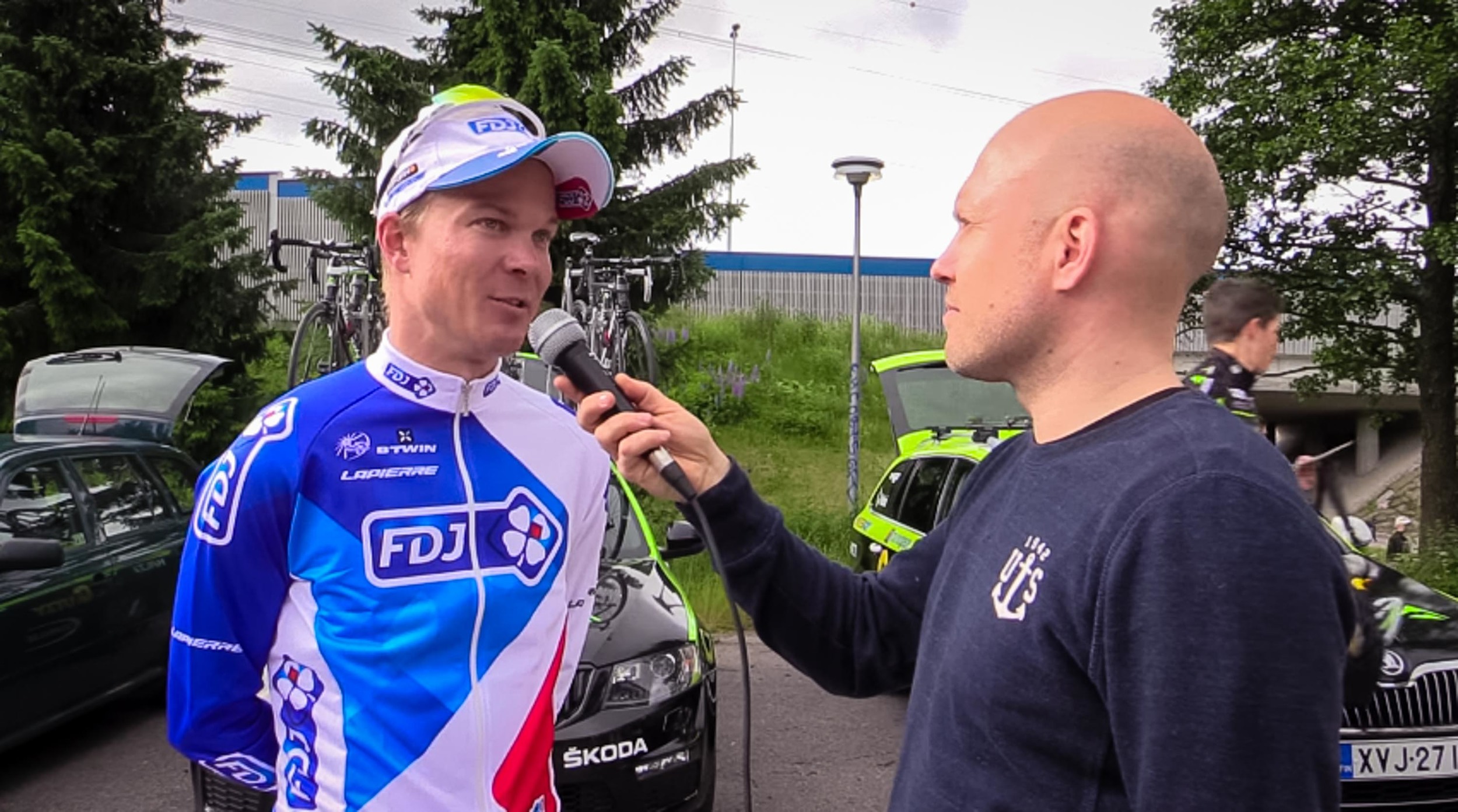 Interview with Jussi Veikkanen before the race
