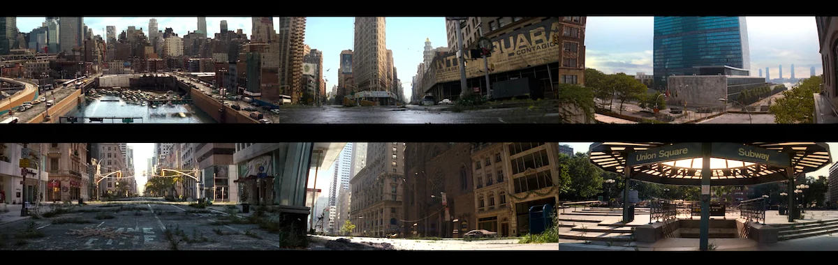The opening six shots of I Am Legend [2007]