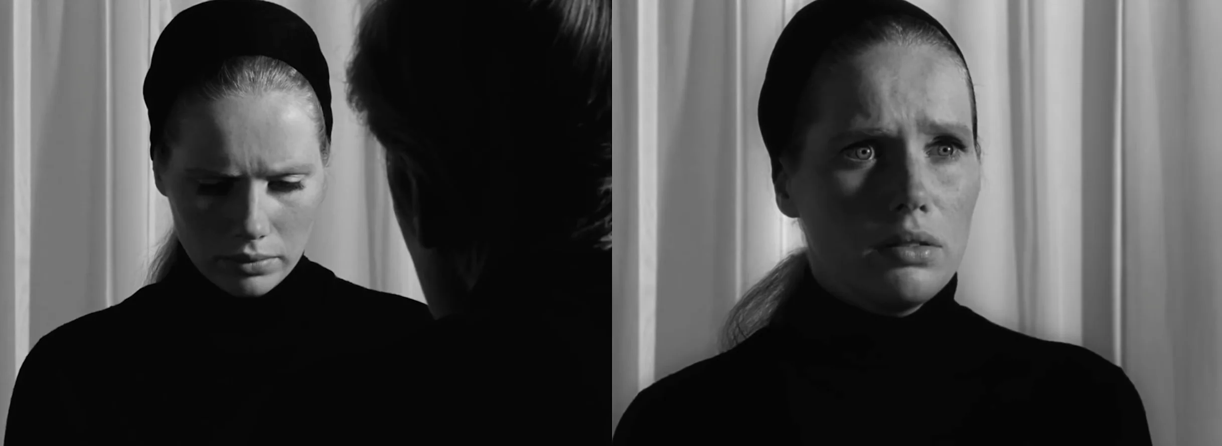 The perpetual listening ear: Liv Ullmann in Bergman's sublime Persona [1966].