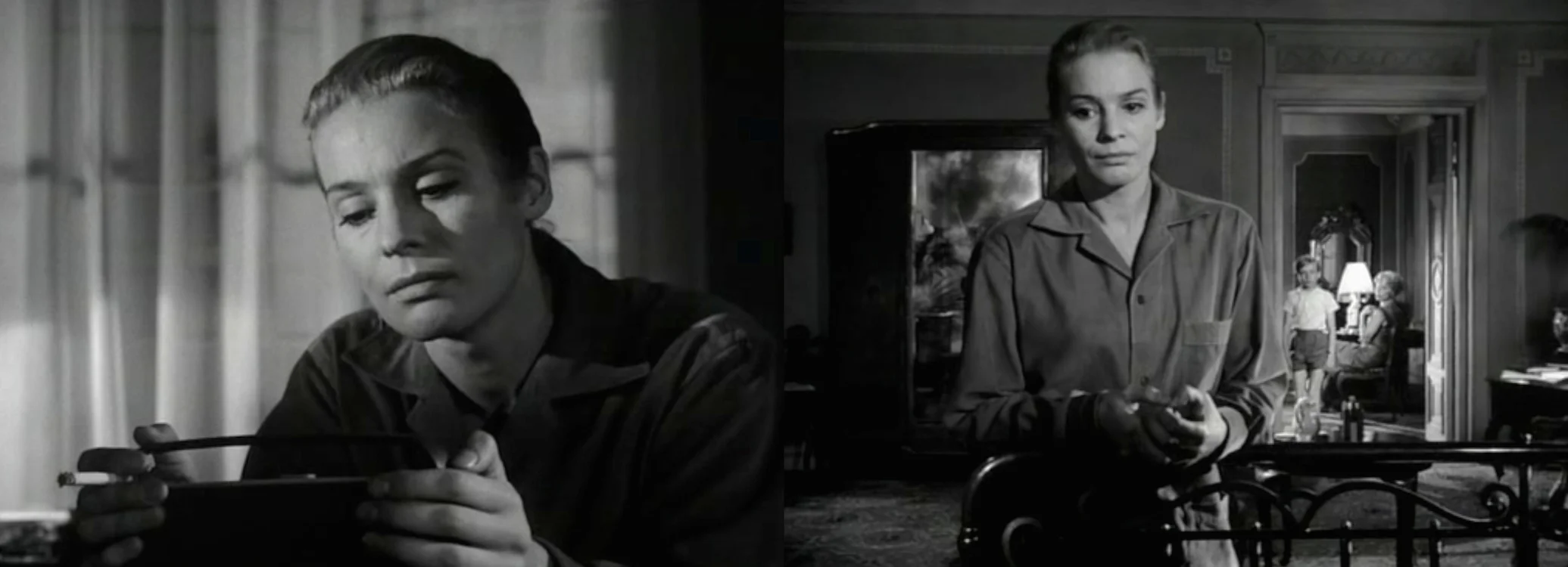 Radio Bach: Ingrid Thulin as Ester in Bergman's Silence [1963].