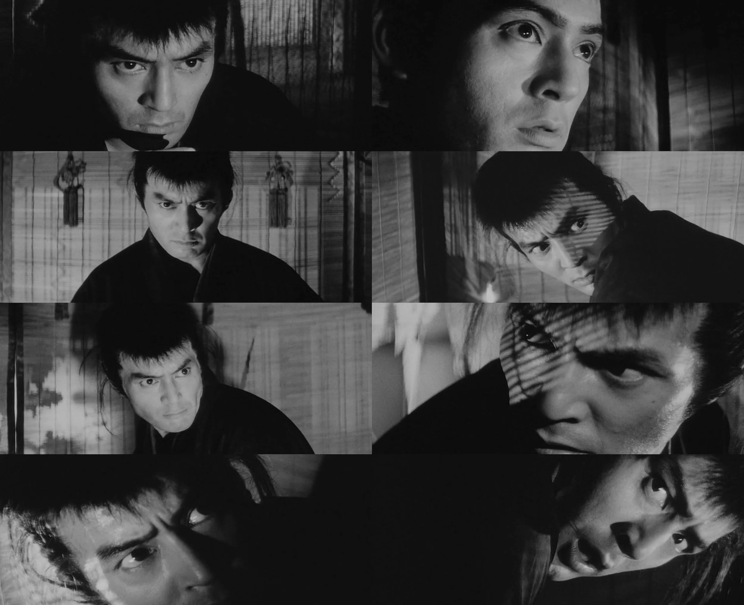 Fear eats the soul: Sounds from out of the past and into the present as Ryunosuke Tsukue (Tatsuya Nakadai) wrestles with his own being.