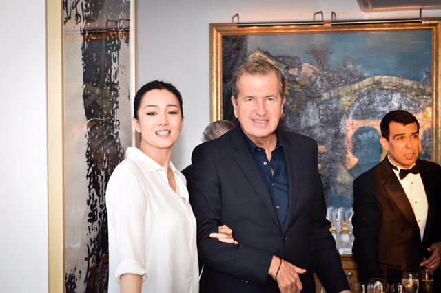 Gong Li and Mario Testino