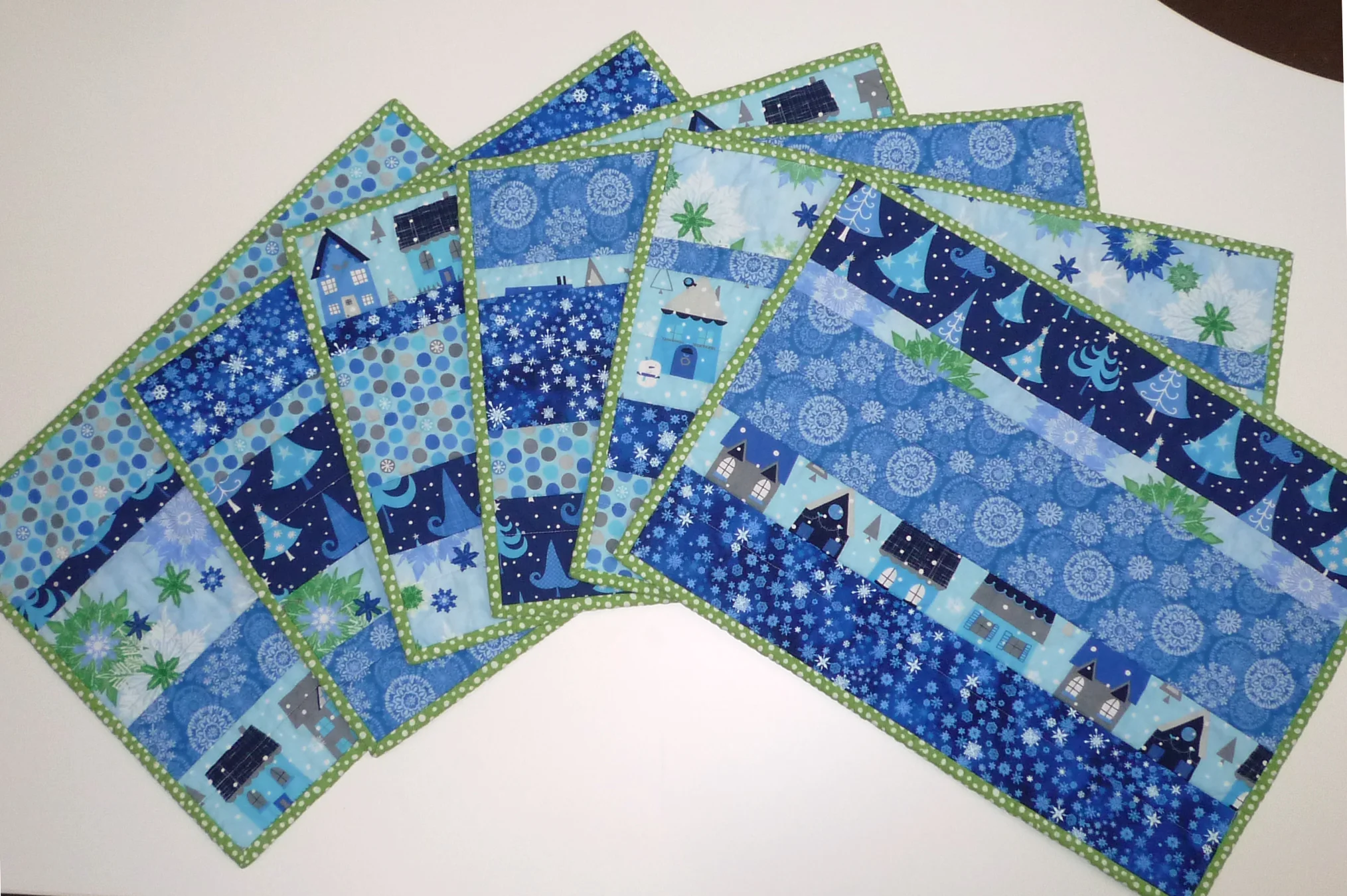 Reversible Christmas placemats, 2012