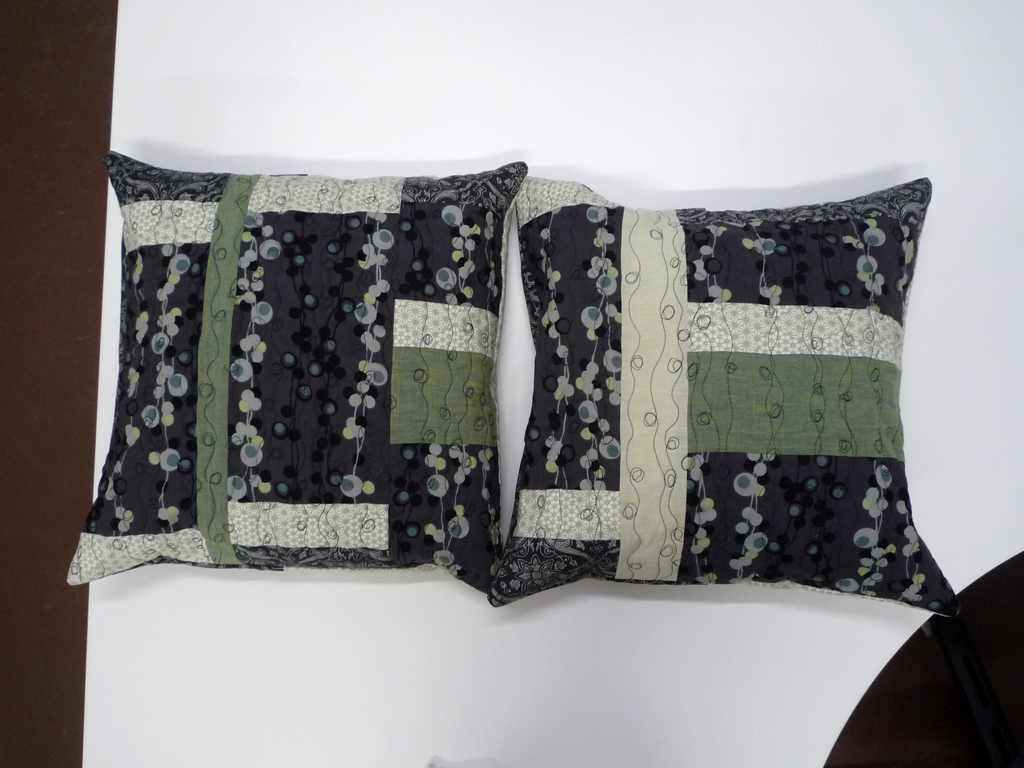 The pillow forms are the wrong size, but hopefully you get the idea.