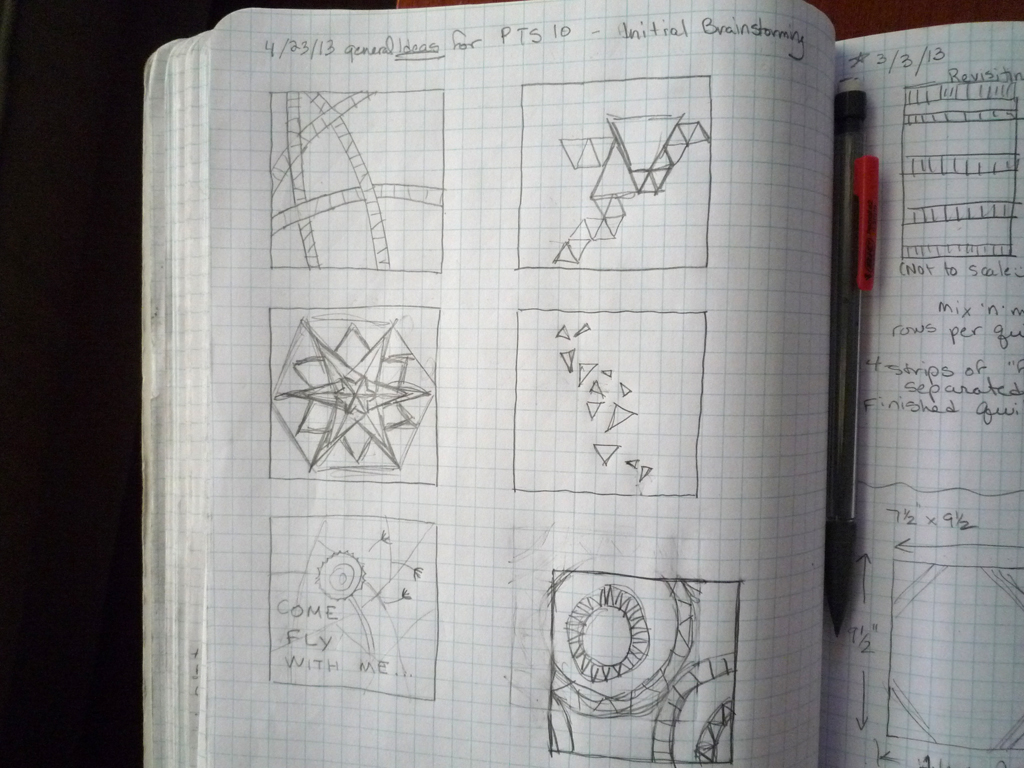 The first round of sketches