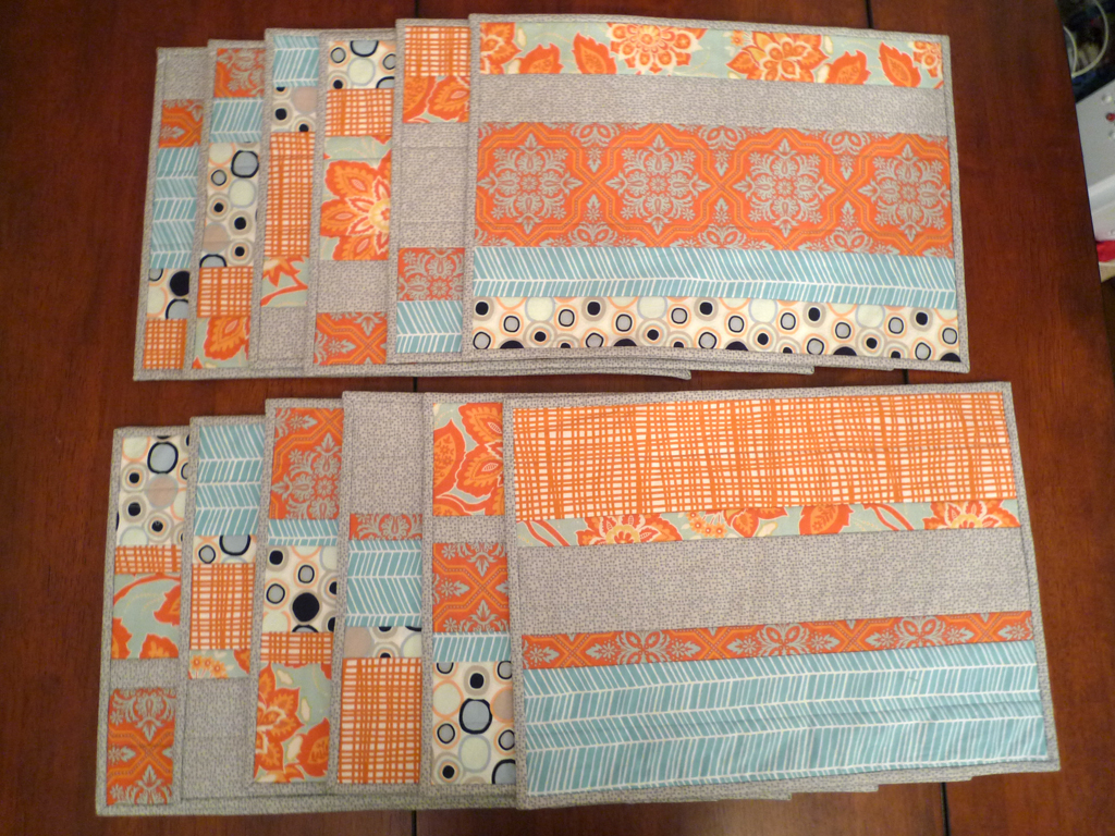 Reversible place mat set of 12, 2013
