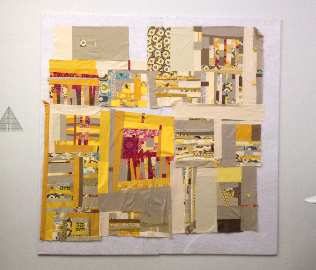 Just a reminder, my design wall is 8' x 8'.