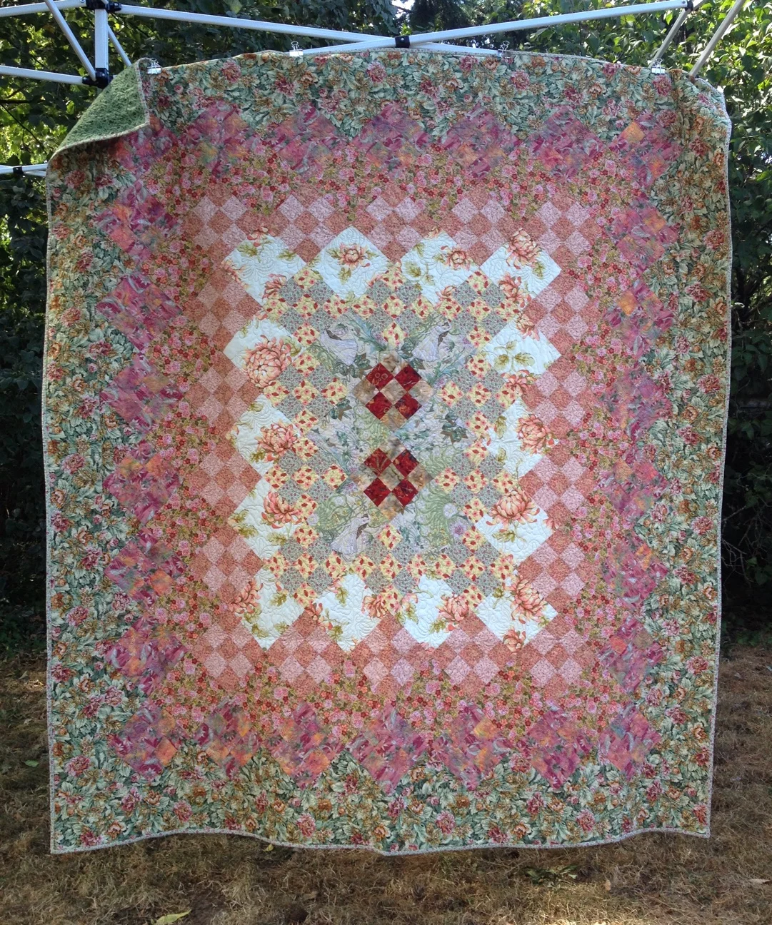 Art Nouveau Blooming 9-Patch