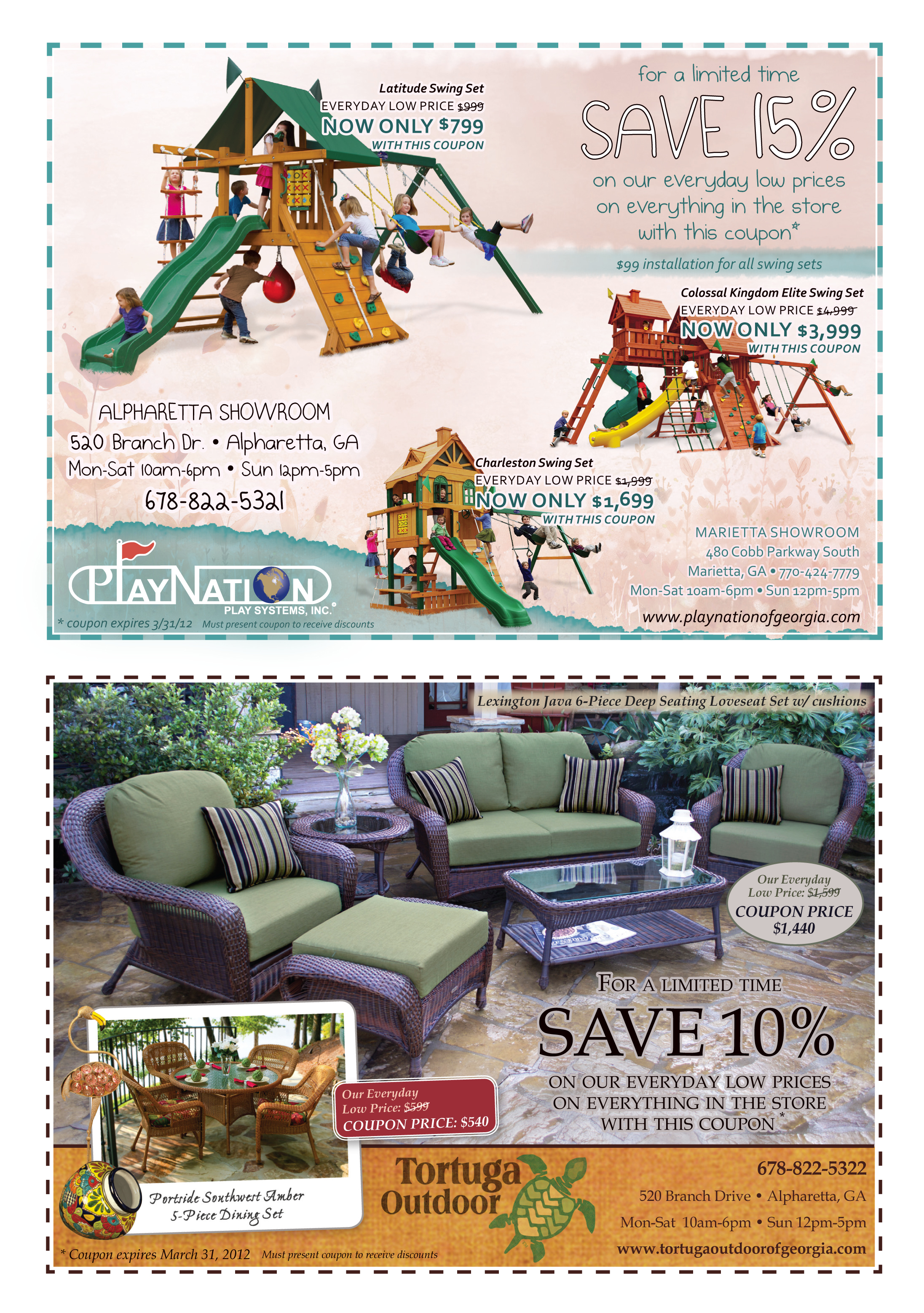 playnation and tortuga savvy shopper ad