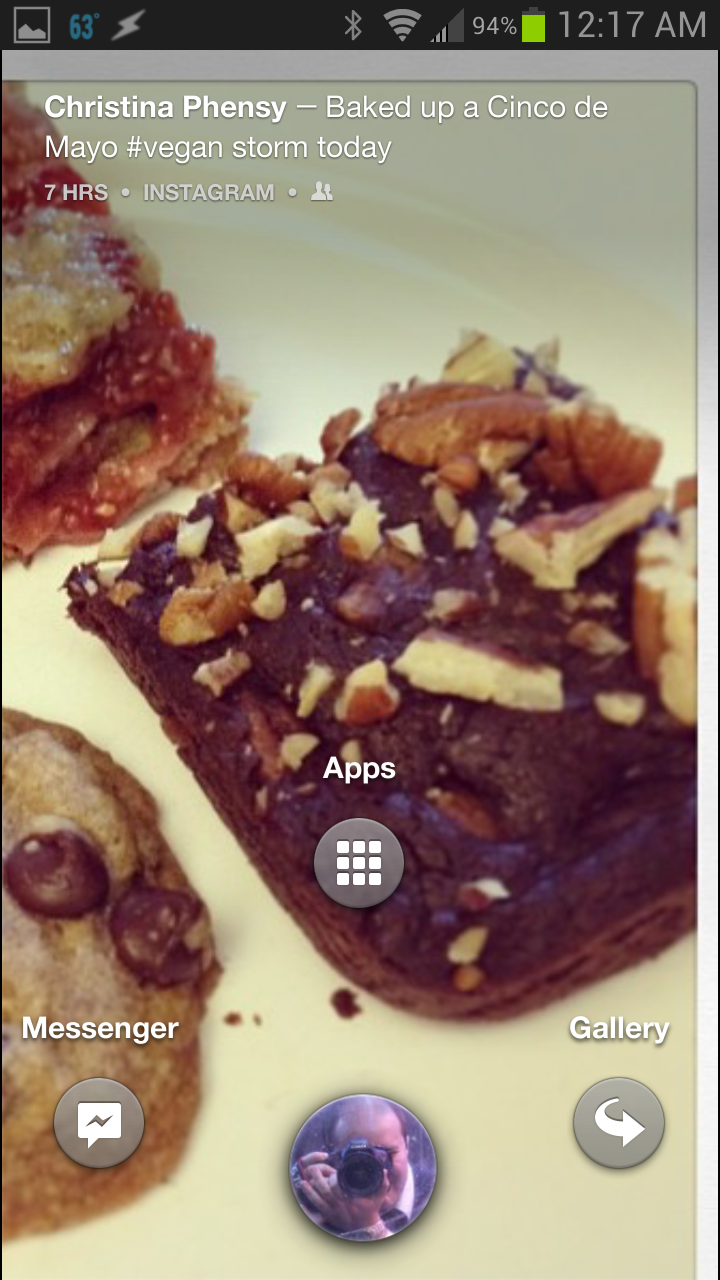 The Facebook Home lockscreen ( Credit: TLCP/Jimmy Principe)