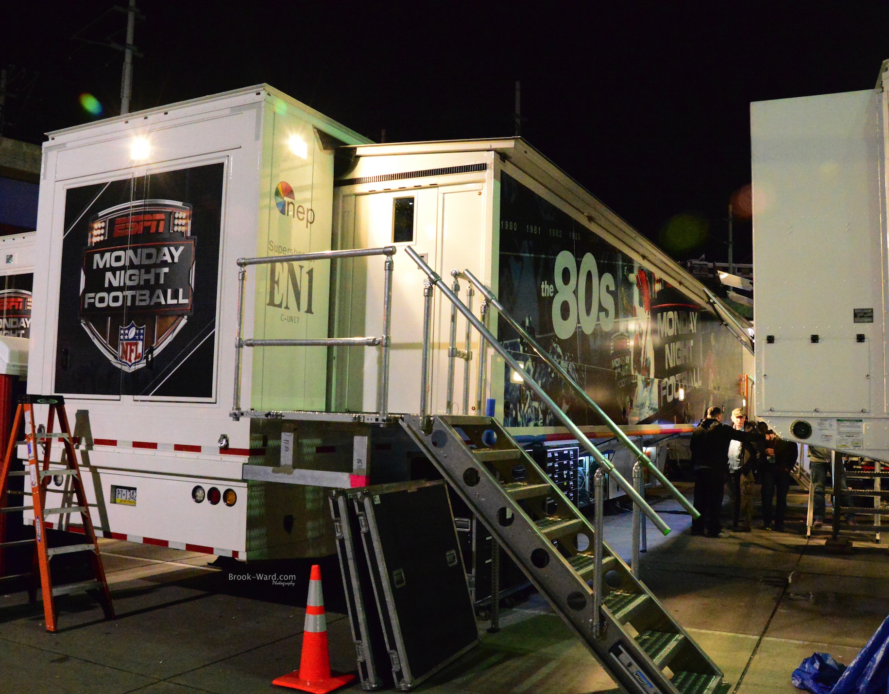 Monday Night Football trucks