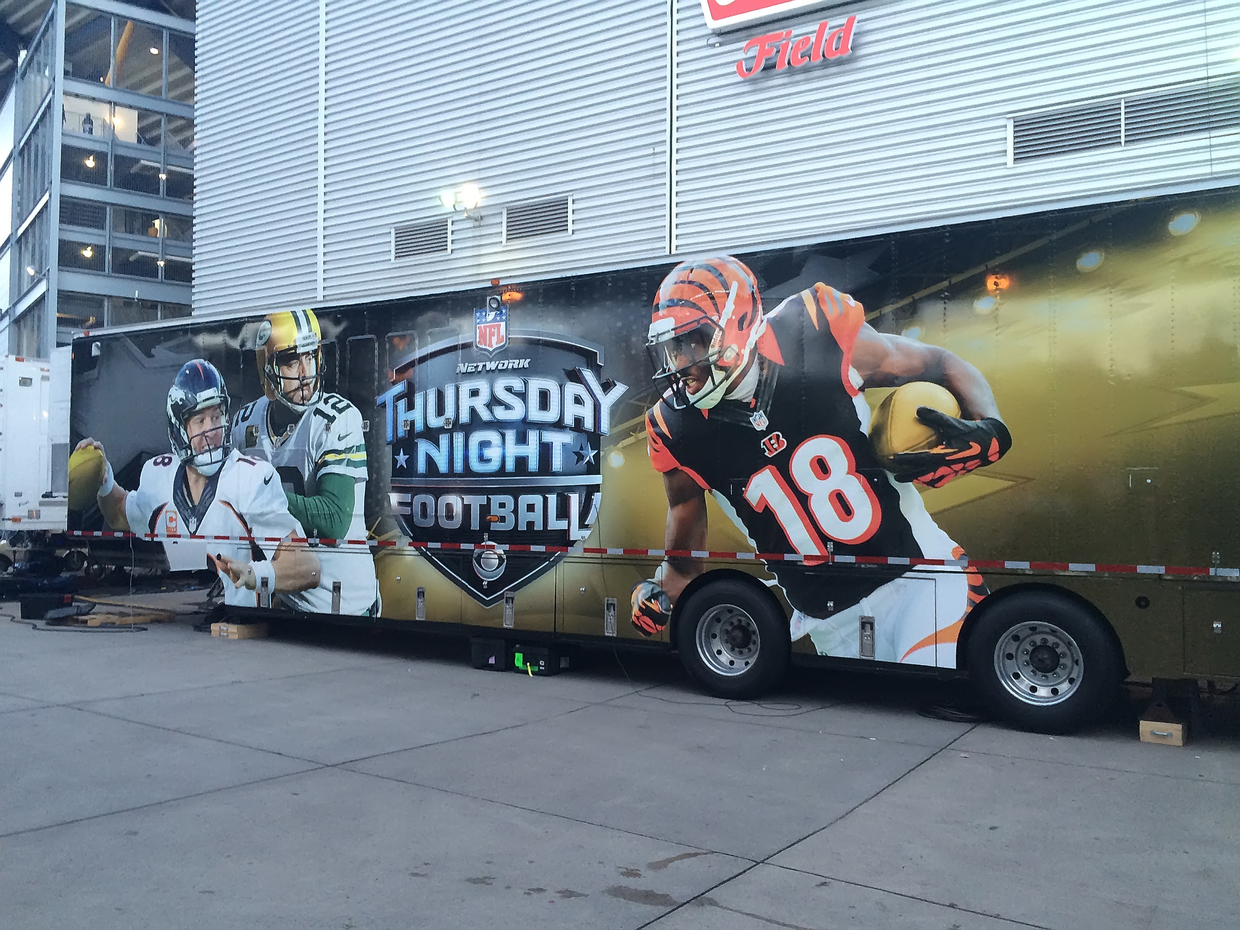 CBS Thursday Night Football truck (taken with my iPhone)