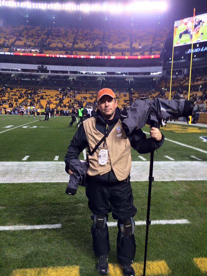 Covering a Pittsburgh Steelers game with my all weather gear