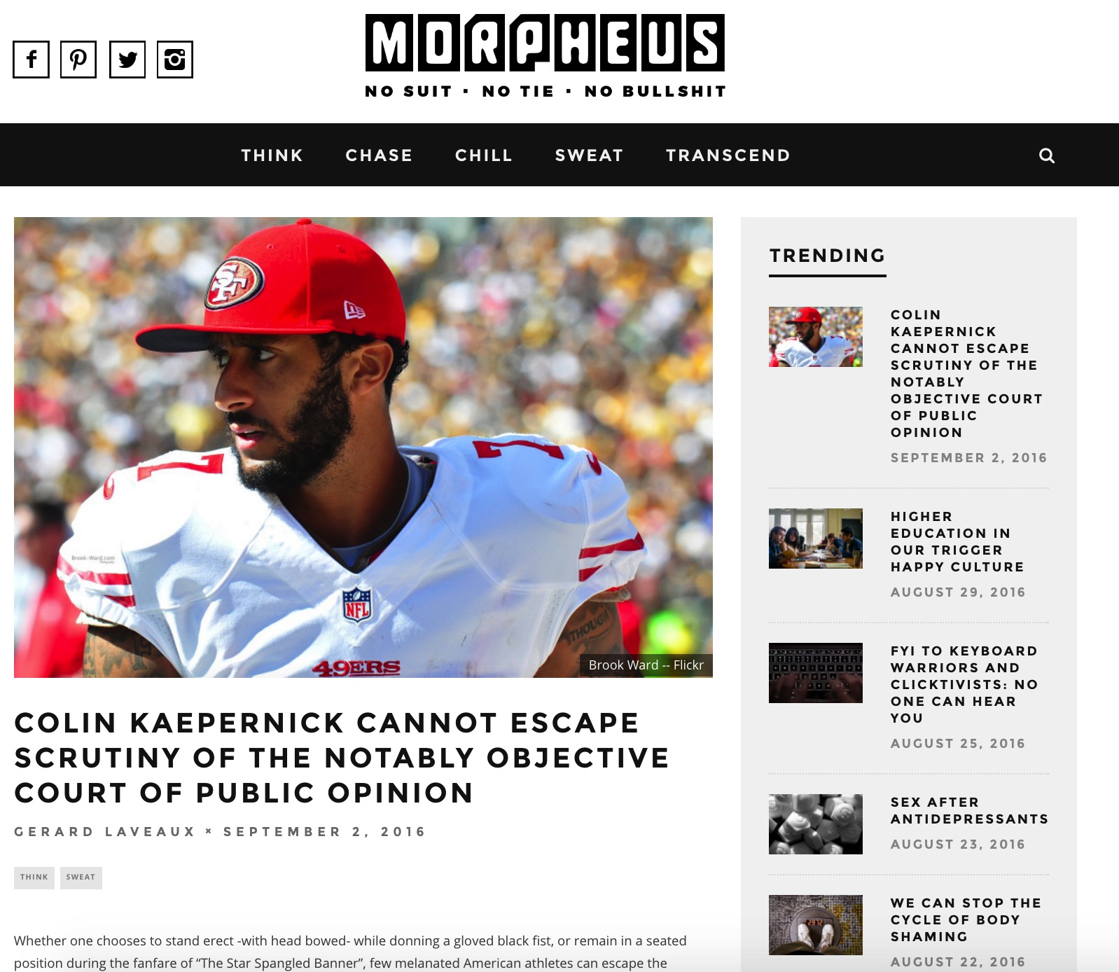 This is a screen shot of the Morpheus.com article.