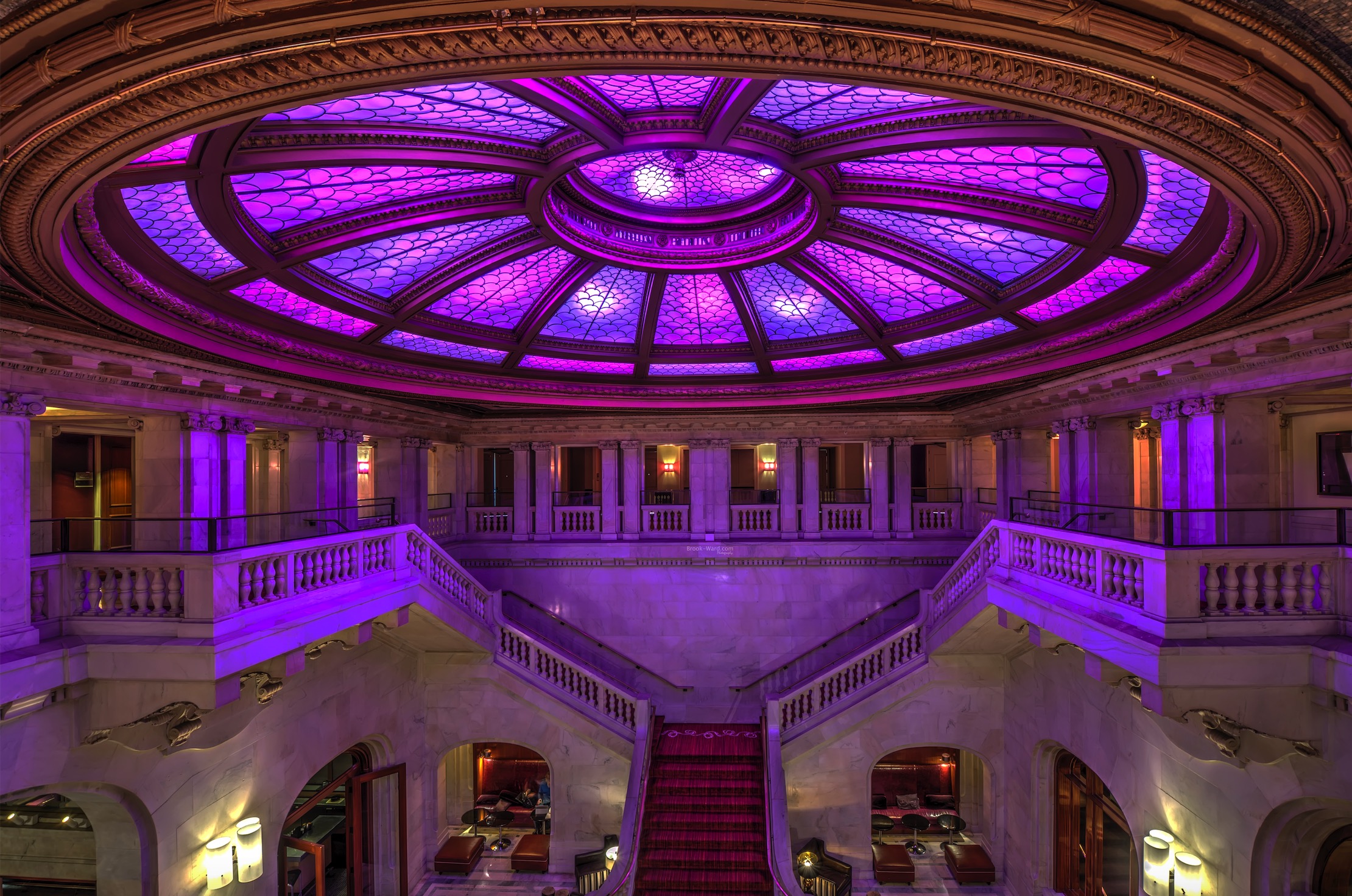 Hotel Glass Dome Ceiling