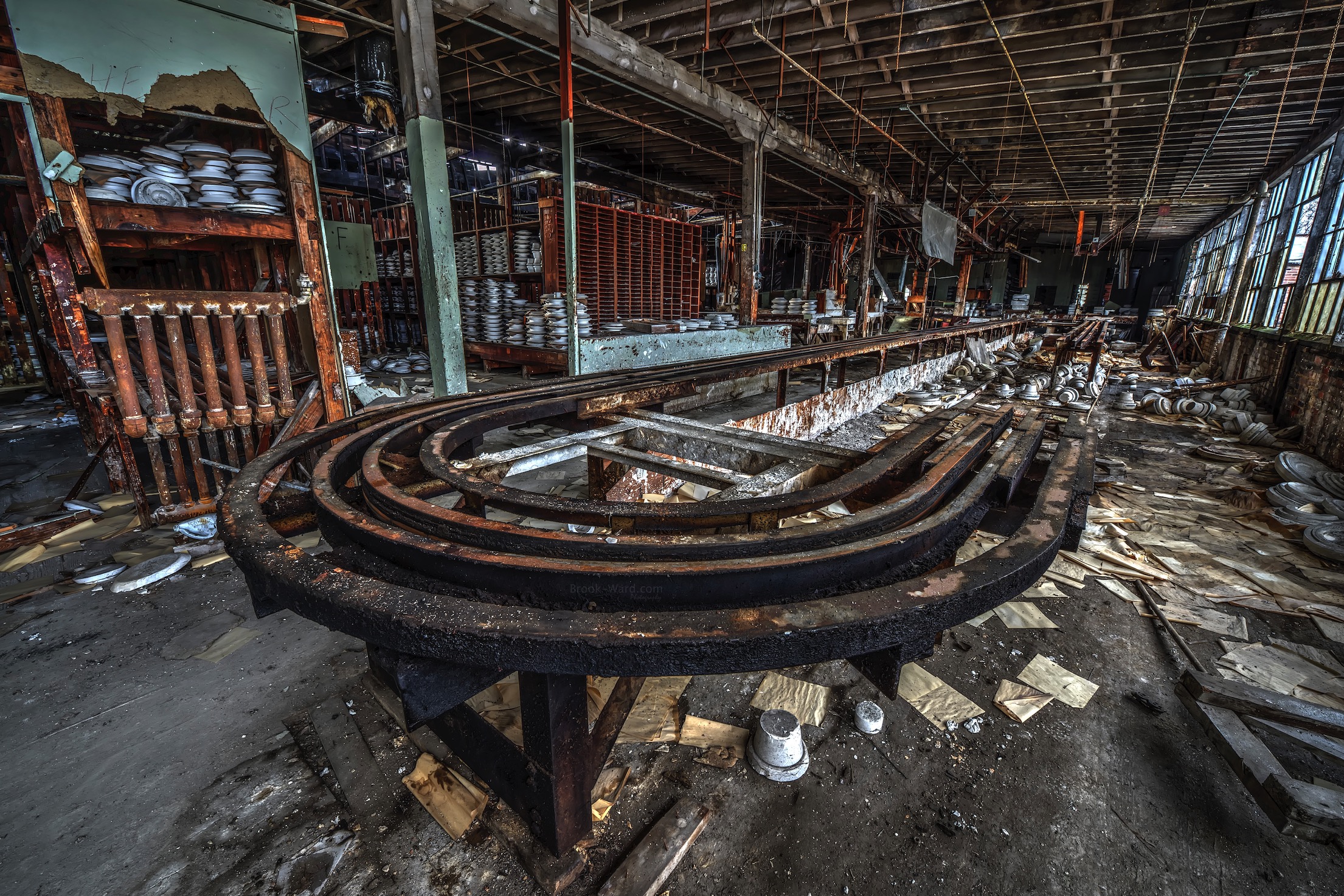 Abandoned China Factory Assembly Line