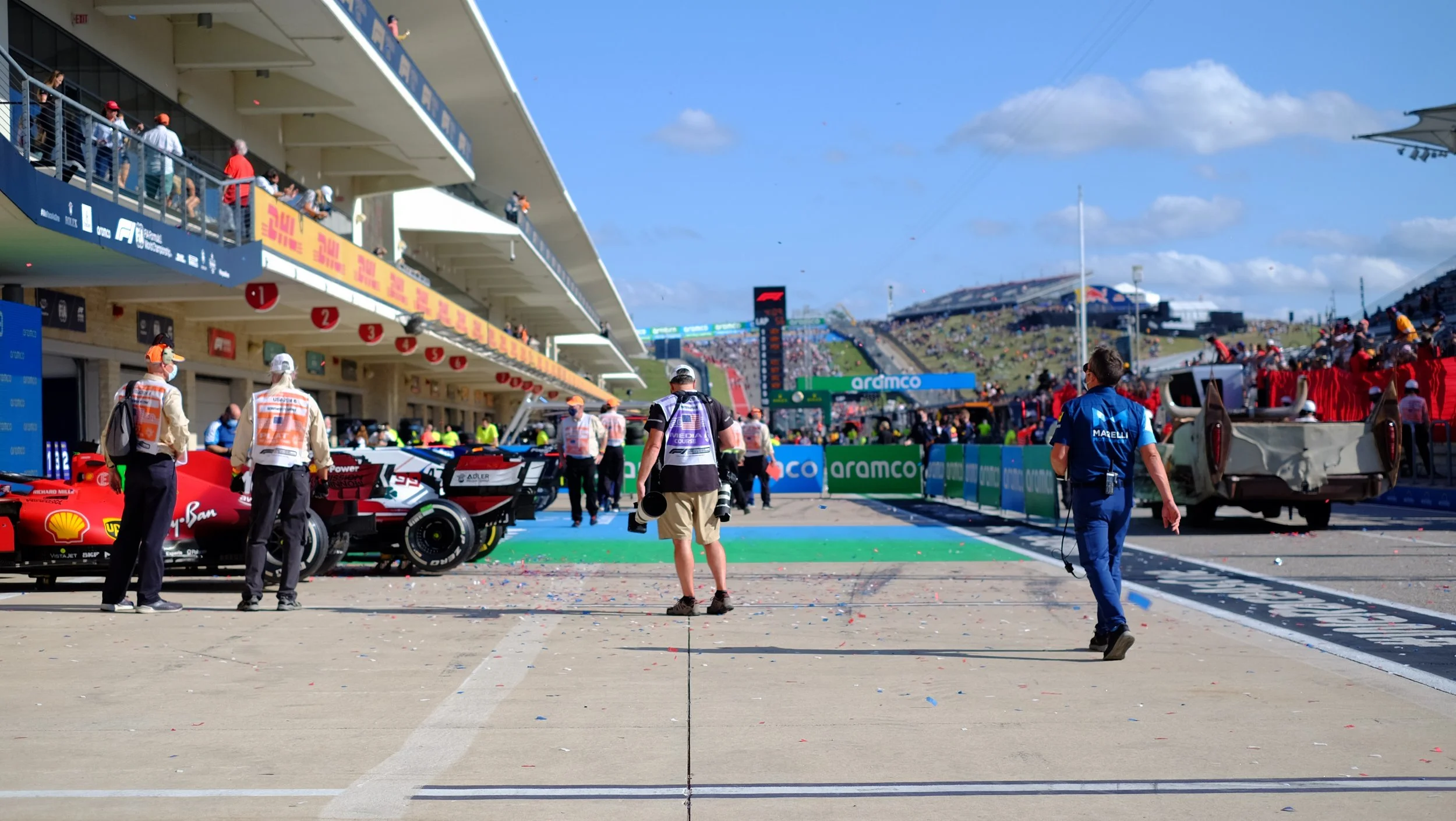 Pit Lane at USGP COTA
