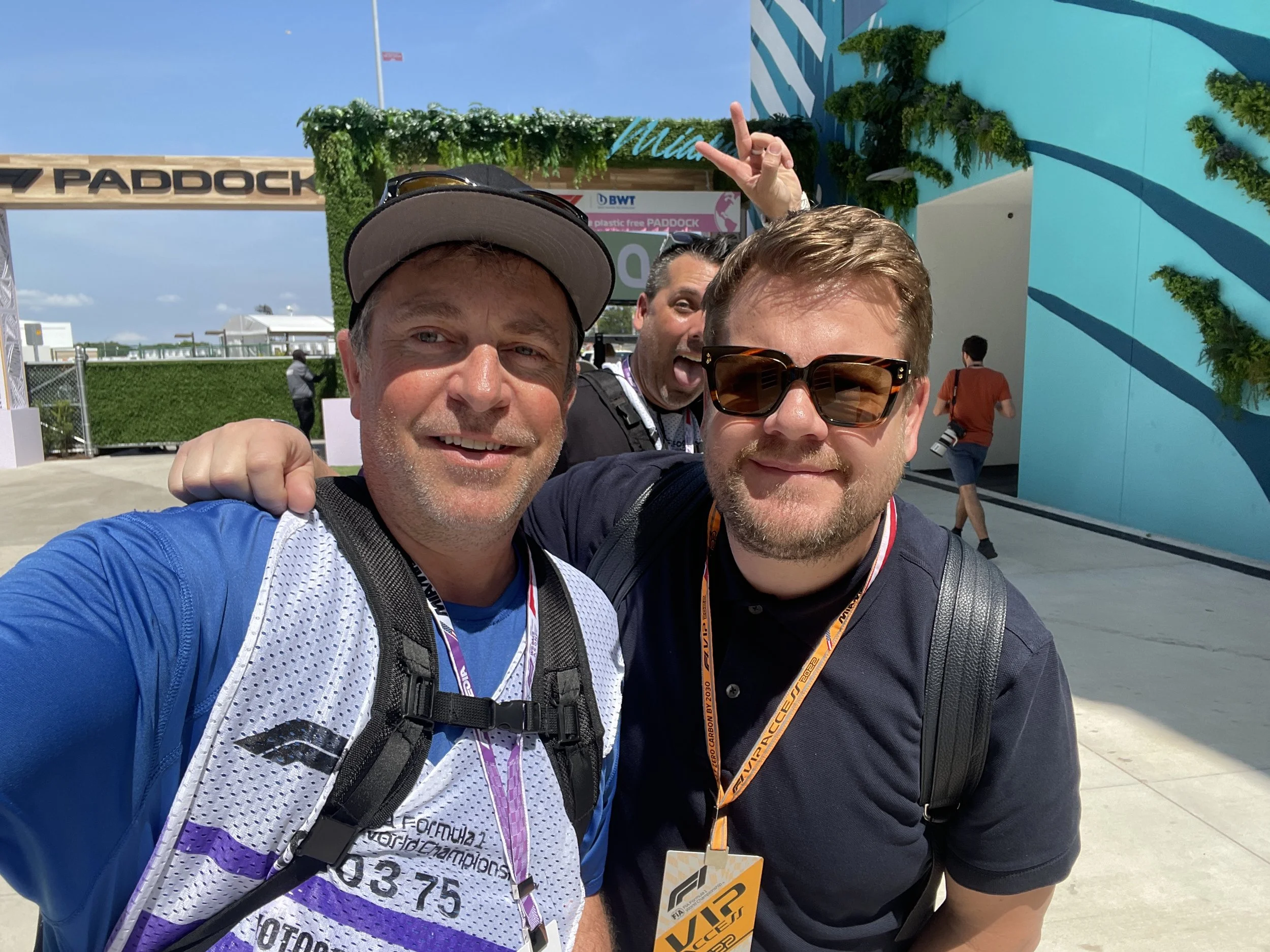 James Corden and some fans