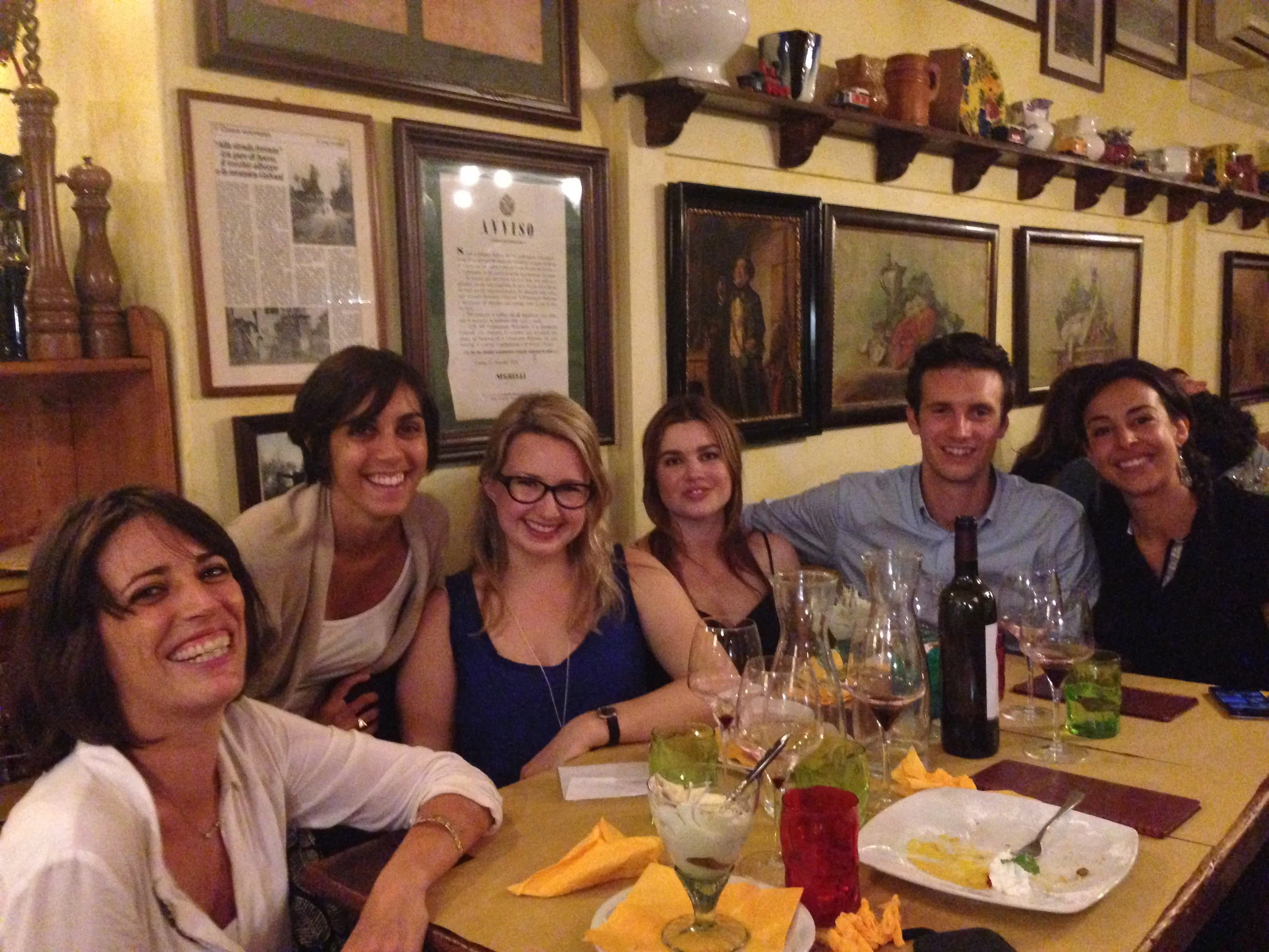 With Giulia De Biase, Fiction Editor at Piemme, Arianna Malacrida, Briony Kent, Alessandro and Italian translator Velia Februari in Pordenone, Italy.