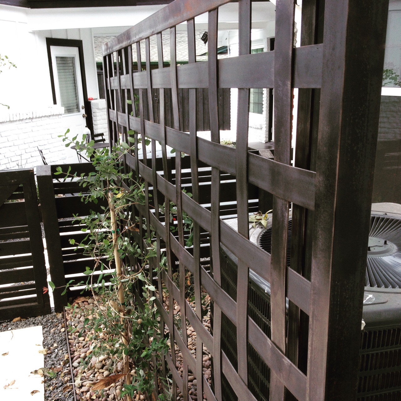 Custom Woven Steel Trellis