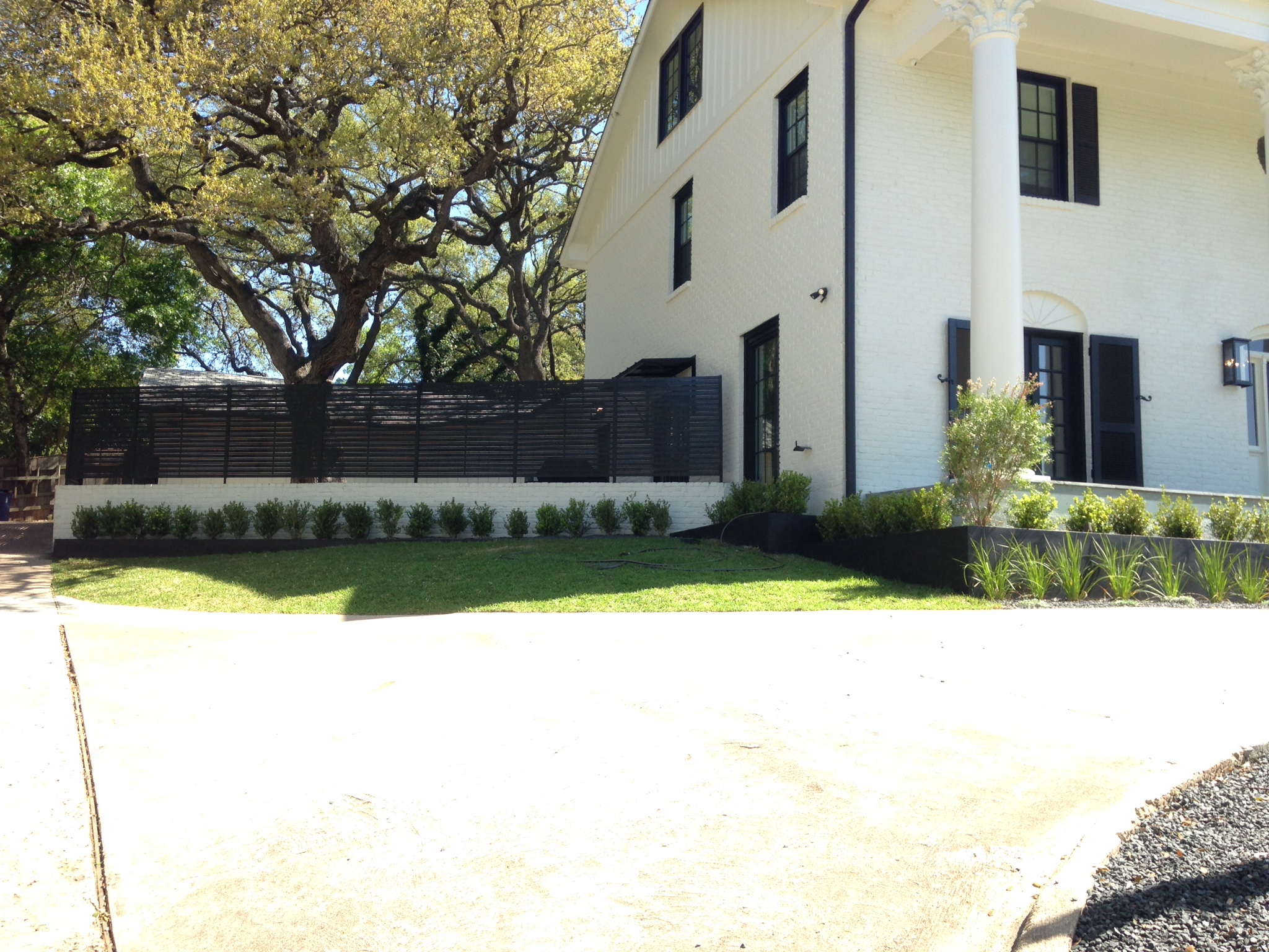 Steel Fence and Raised Beds