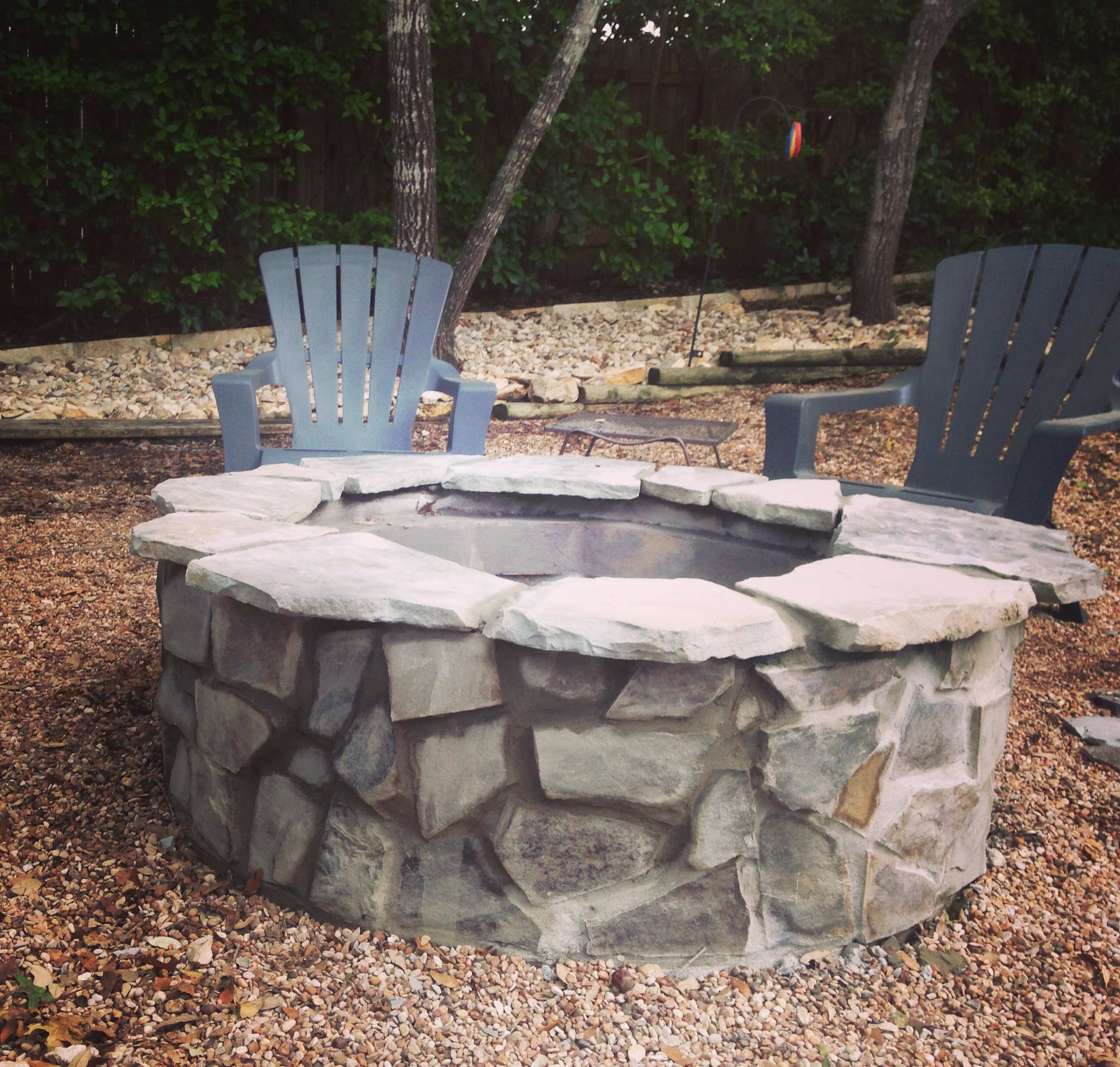 Mortared Stone Firepit