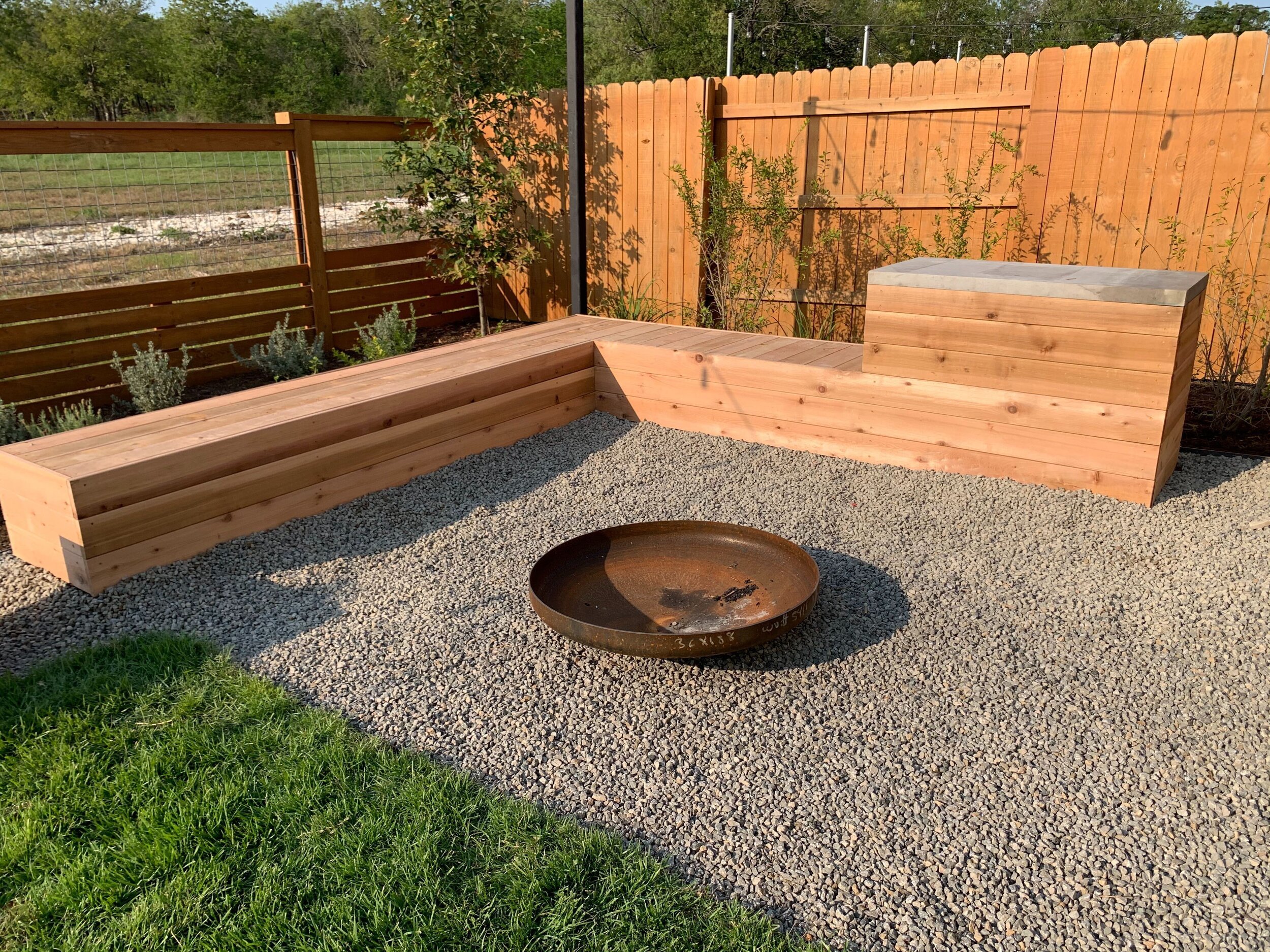 Backyard Firepit Area