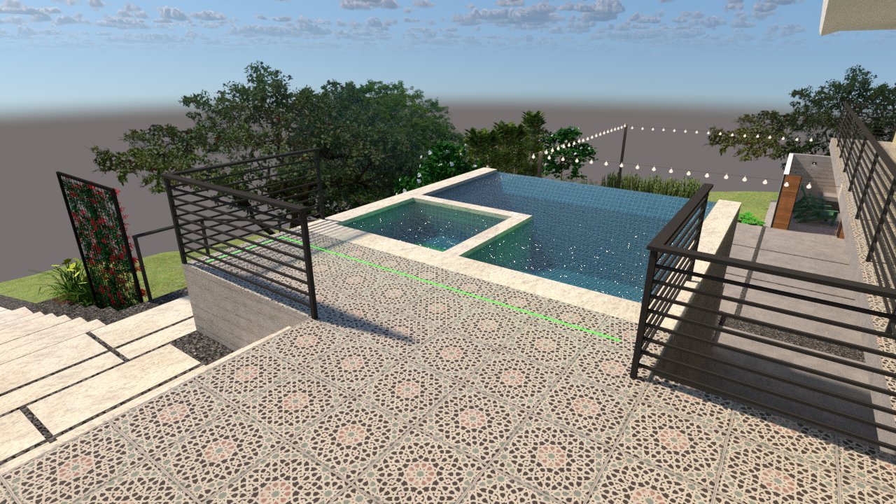 Raised Pool Patio