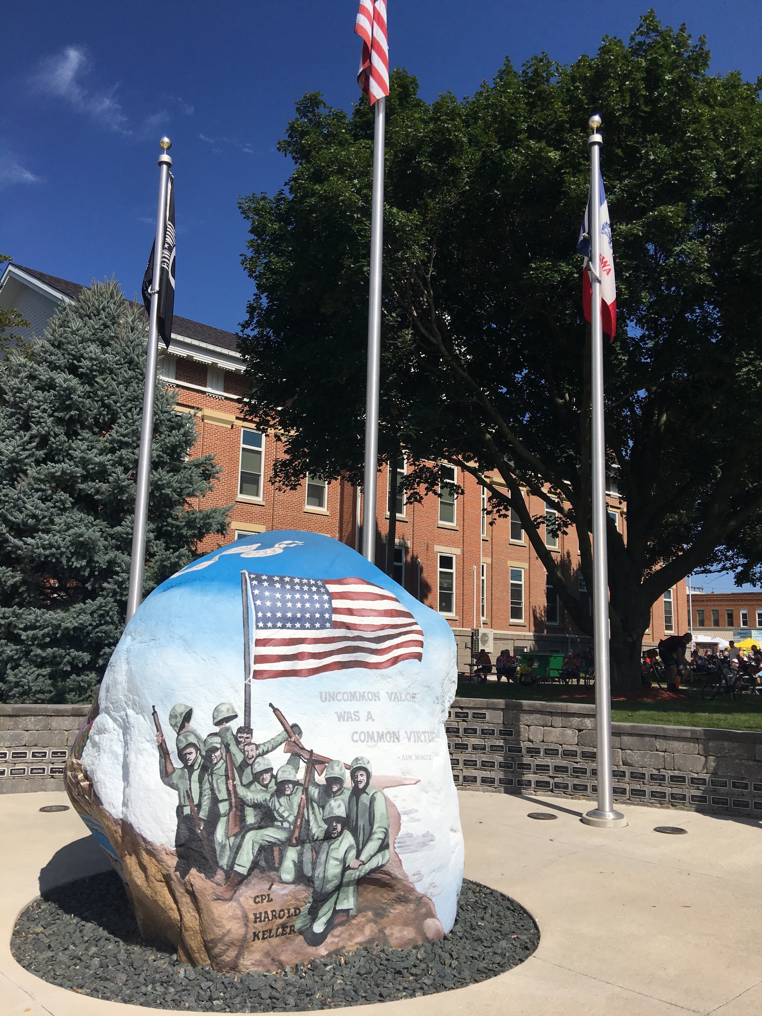 Freedom rock in Montezuma