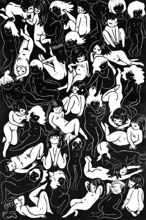 scacco matto - linocut
