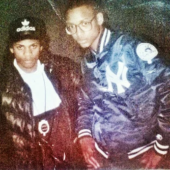  Eazy E and The Bishop at the first NWA show in Richmond, CA circa 1988