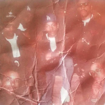 L-R Eazy, Ren, Dr. Dre, Arabian Prince, lower front JT my friend and The Bishop
