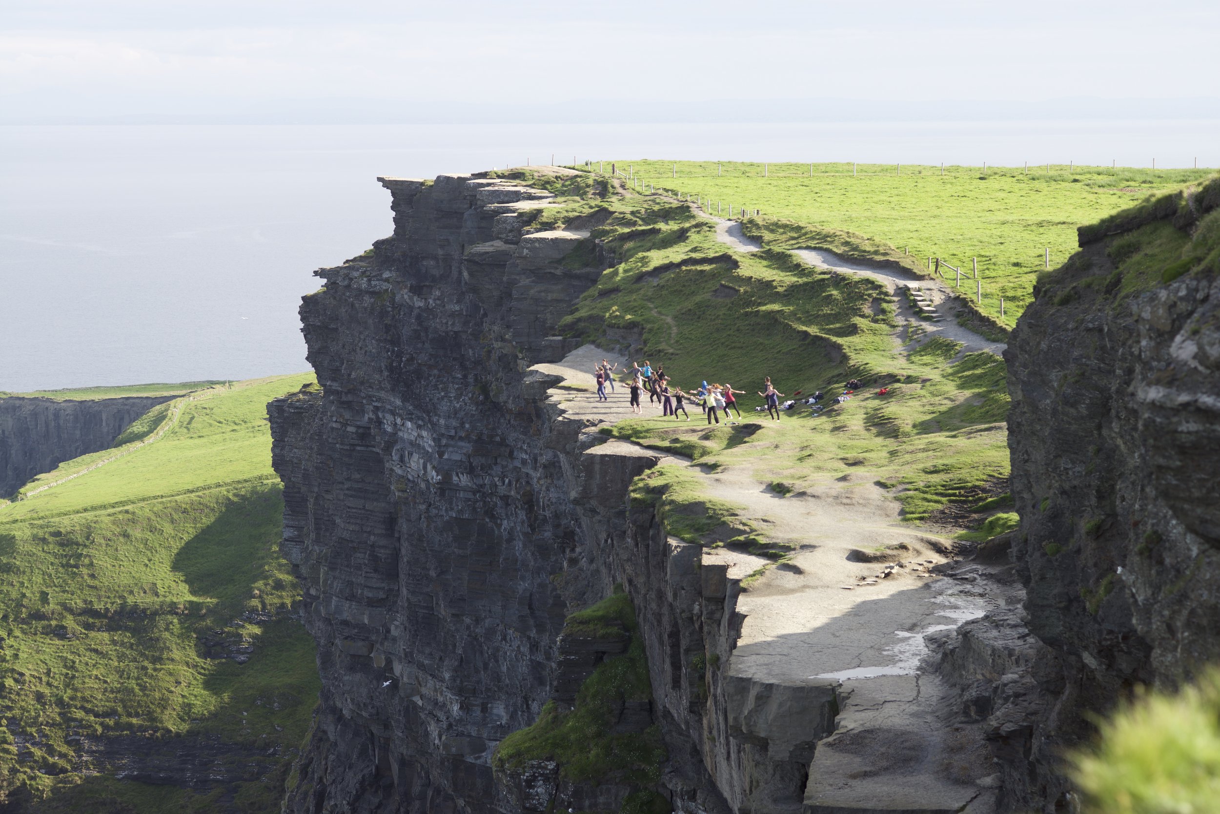 Training on the Cliffs of Moher, Co. Claire, Ireland