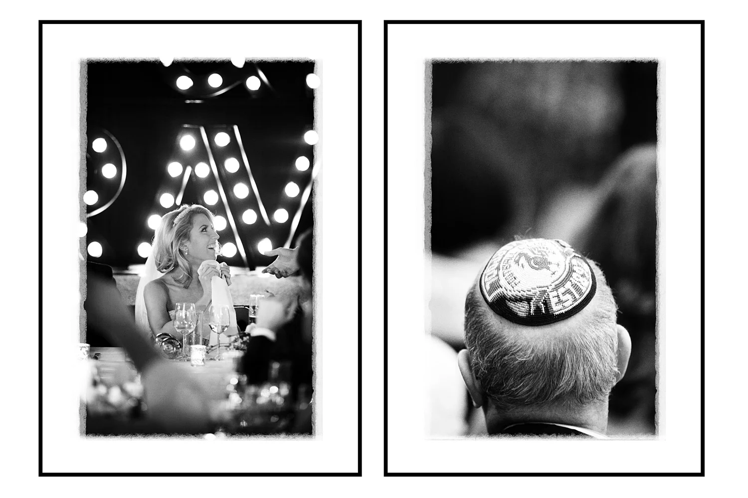 Left: lovely moment with the bride reacting to a speech... (85mm lens, 90th/F1.8, 2500asa) Right: a committed Liverpool fan... (200mm lens, 180th/F2.8, 1600asa)
