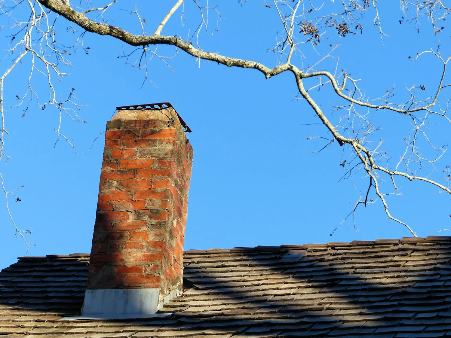 Chimney on the Kleb farmhouse