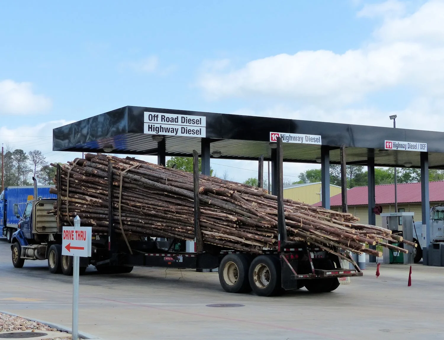 Truck stop in Corrigan, Texas