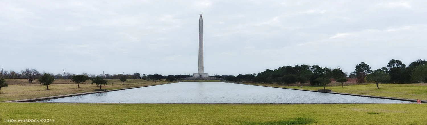 Panorama of the monument and reflecting pool. This was made with 3 photos and stitched together with Photoshop