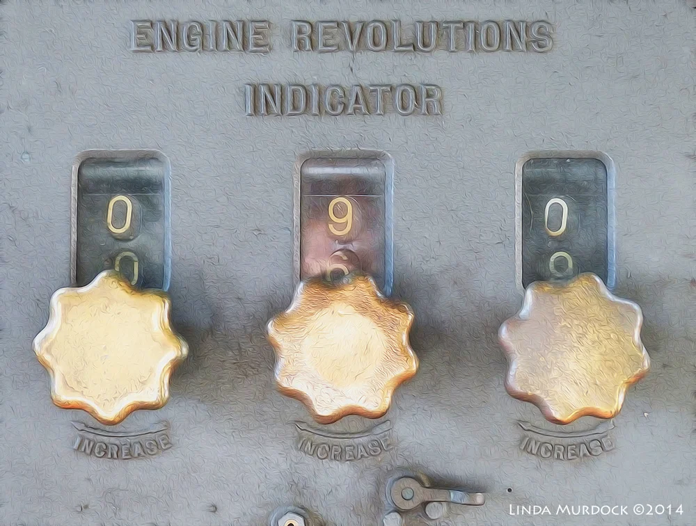 Engine Revolutions Indicator (Fractalius and Oil Paint)
