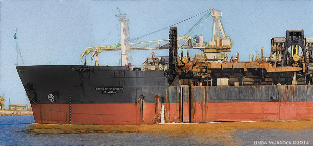 Army Corp of Engineers ship Panorama with post-processing