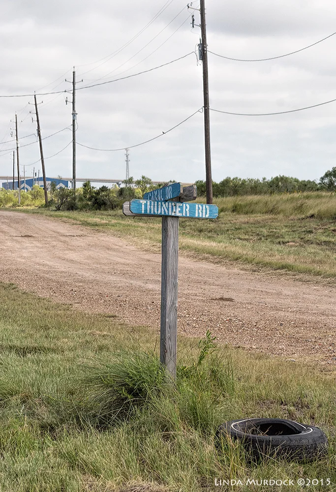 Street sign on the backside of Surfside Beach, near the Intracoastal Canal Sony A77II with Sony 70-400 G2 f/9.0 1/1600 sec ISO 1000