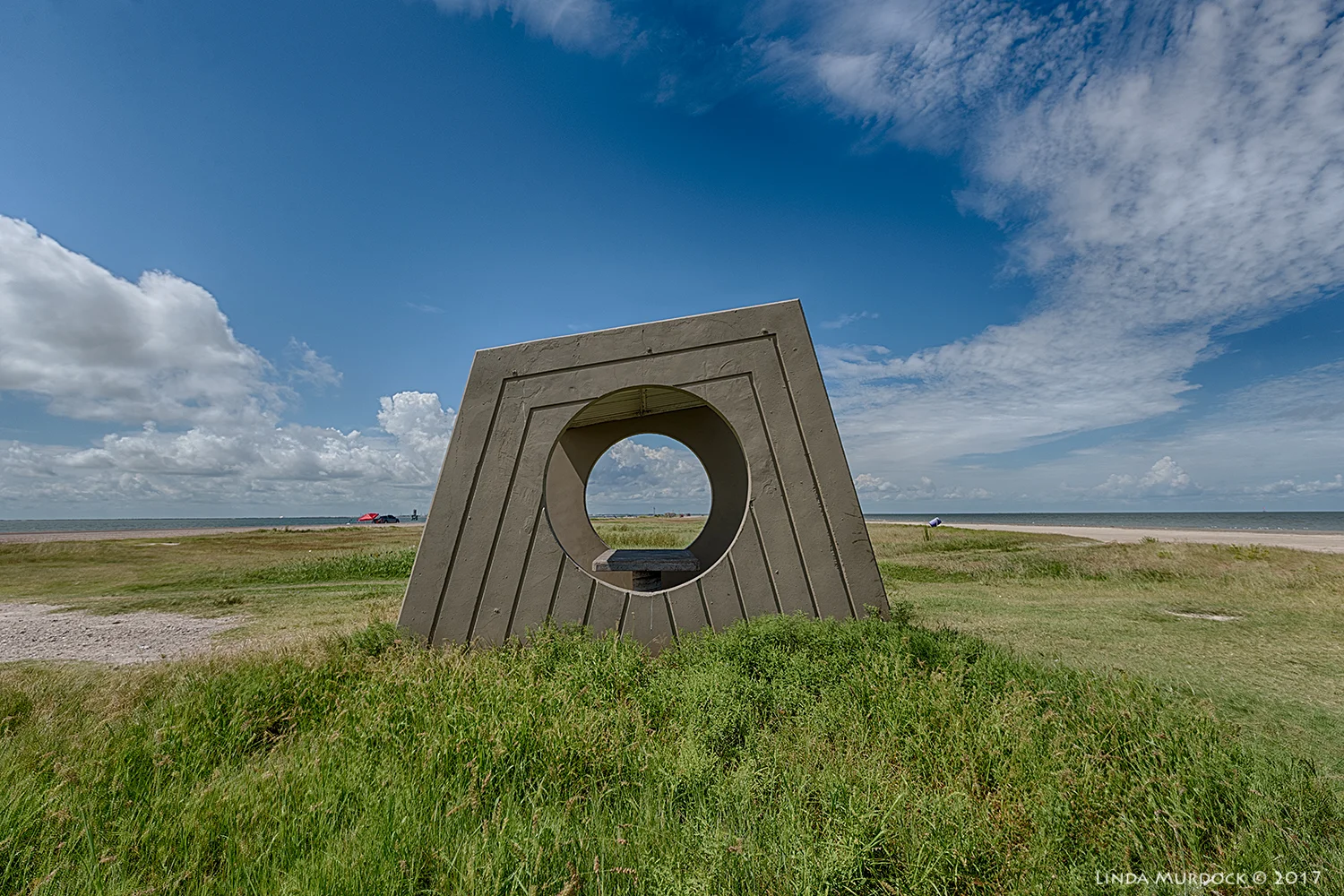 Beach shelter in a field of grass burrs Nikon D810 with Tamron 15-30 f/2.8 ~ ISO 200 f/8.0 HDR