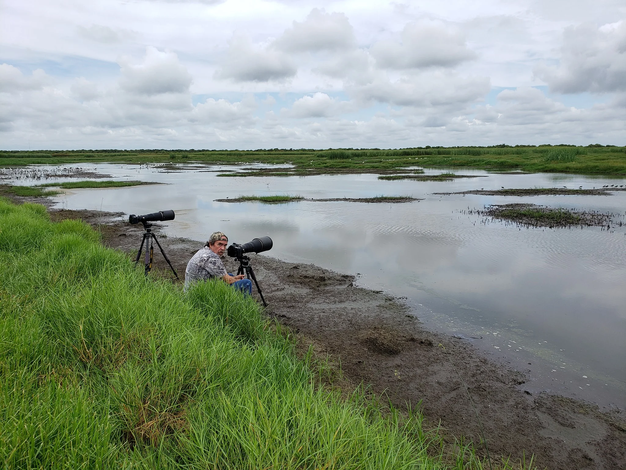 In the muck off the auto tour road - phone photo