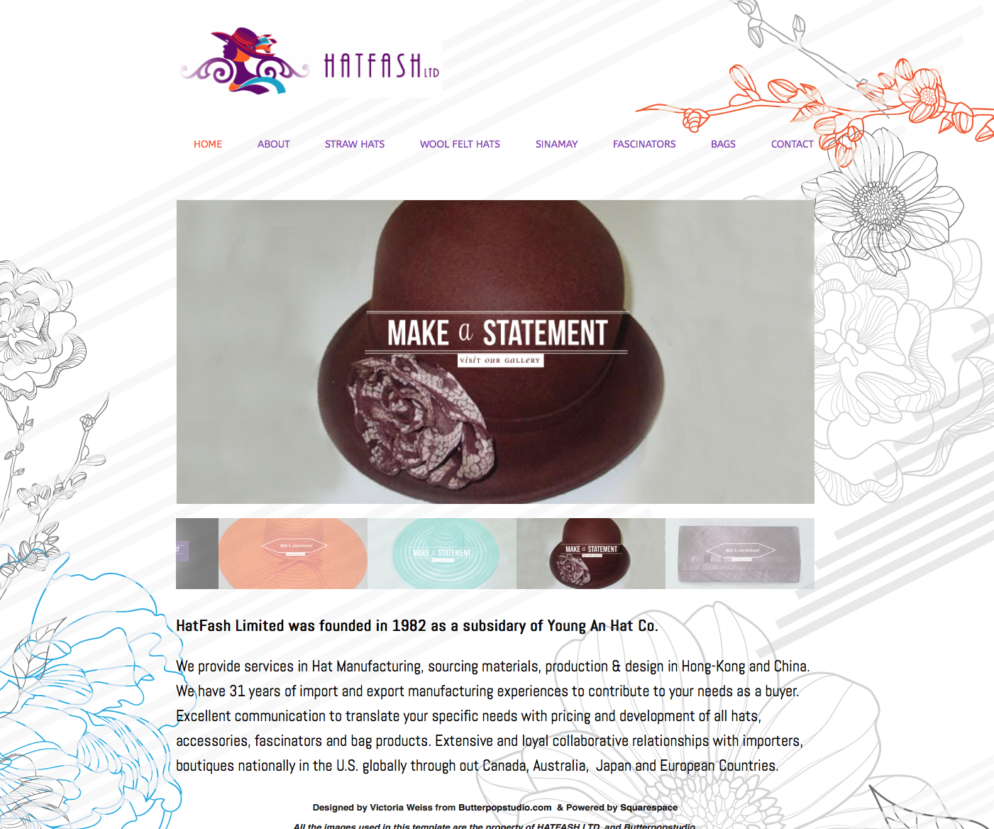 Hatfash ltd | Hat Company Hatfash, is a hat trading company in Hong Kong, The company's main focus is creating liason between American and European Wholesalers with manufacturing hats in China. 