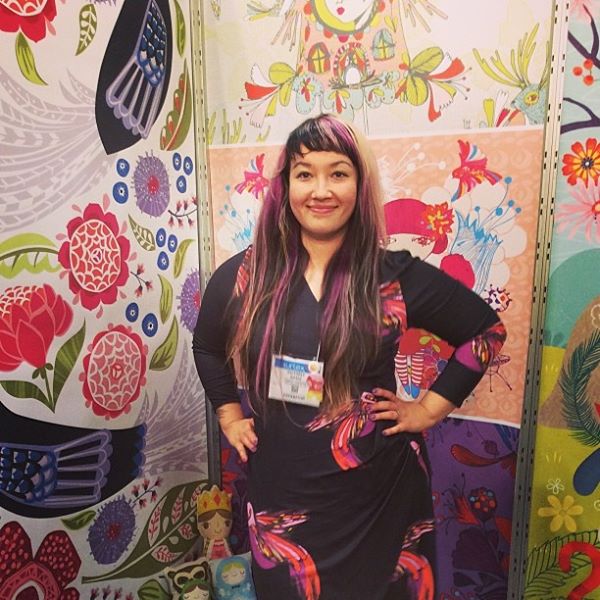My pattern on a dress made by Itsje !! 