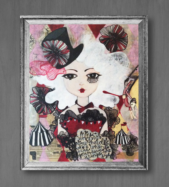 circus girl commission by fan melissa bauman.